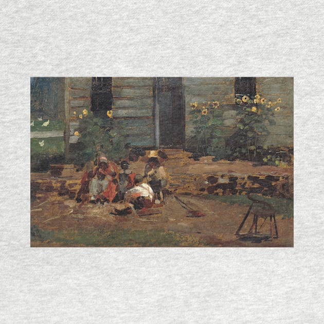 Sketch of a Cottage Yard by Winslow Homer by Classic Art Stall